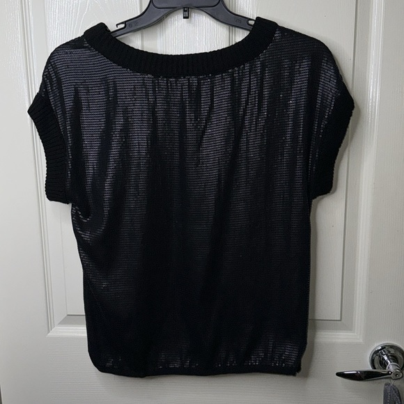Haute Hippie Sequin Blouse with side zippers - Picture 2 of 3